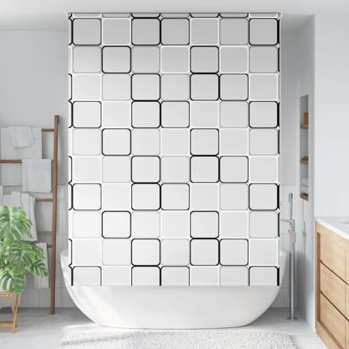 Store enrouleur de douche PEVA imperméable pour baignoire