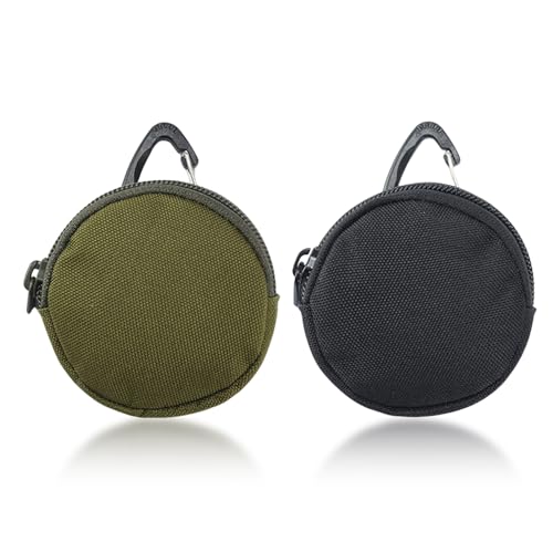 2 Mini Portefeuilles, Joli Porte-Monnaie Rond, Sac À Monnaie Simple De Couleur Unie, Sac De...