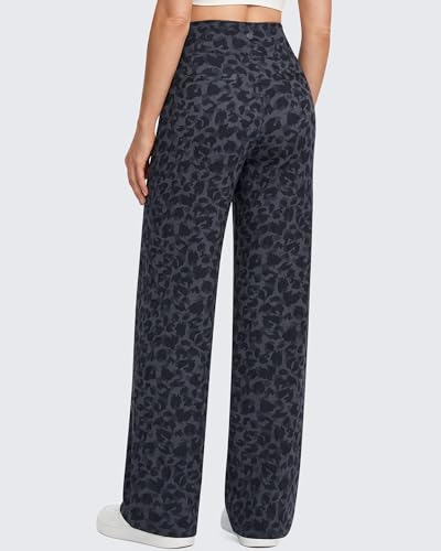 Image of G4Free EverGoing Yoga Pants Women Wide Leg Pants with Pockets High Waist Stretch Dress Casual Sweatpants Petite /Regular /Tall