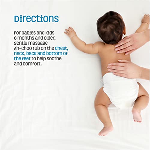 Nature's Baby Organics Ah-Choo! Chest/Cold/Vapor Rub, Eucalyptus, 2 Oz. | Soothing Breathing Relief For Babies, Kids, & Adults! Natural For Sinus Congestion & Flus| No Synthetics, Glutens, Parabens #TOP3