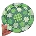STOBOK 20pcs Shamrock Paper Plates for Patrick's Day Party Disposable Tableware Lightweight Multi-use Dishes for Family Gatherings Spring Celebrations