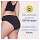 Always - Hipster Menstruationshose, waschbar, S, 38-40, 1 Unterwäsche für Regeln, Schwarz, mittlerer bis starker Fluss, wiederverwendbar bis zu 100 Waschgänge, bis zu 12 Stunden Schutz, Komfort den