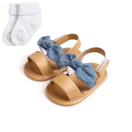 Infant Baby Shoes Boys and Girls Sandals Flat Soles Light Breathable Comfortable Hook Loop Baby Boy Shoes 3-6 Months