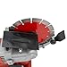 Electric Concrete Saw, 4800W Concrete Chainsaw, Single-chip Concrete Cutting Machine, 7.47In Dia Wall Chaser Concrete Cutter for Brick, Concrete Wall, Granite, Marble, Water Pump, Water Hose