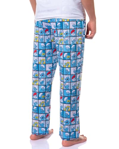 The Smurfs Men's Smurfette Papa Smurf Portrait Sleep Lounge Pajama Pants4