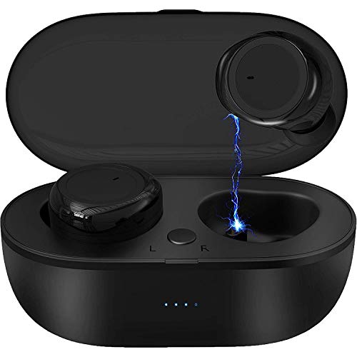 Elevea TWS 02 Wireless Earbuds with Bluetooth V5.0 HI-FI Stereo Earphones Sweat Proof Headphones for All Smart Phones