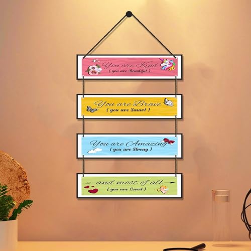 Image of EXPLEASIA Decorative Wall Hanging Wooden Art Decoration Item for Home Office Home Decor Gift Items