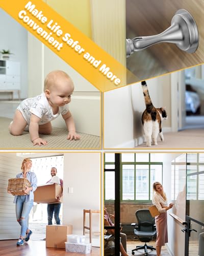 Door Stoppers Magnetic Door Catch - 2 Pack Stainless Steel Heavy Duty Door Holder Stops fo - image 5