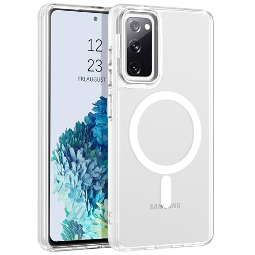 BENTOBEN Coque pour Samsung Galaxy S20 FE Magnétique Etui avec Protection Antichoc de Grade Militaire,Dos Mat Grivé Translucide Anti Rayures Doux pour la...