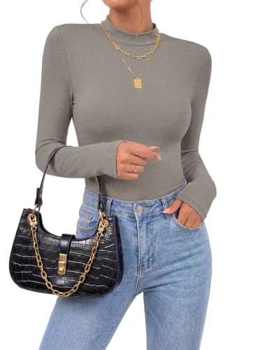 Image of OPOIPIN Women's Long Sleeve Basic Bodysuit
