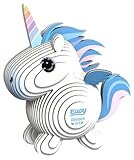 Eugy Unicorn Sky 3D Puzzle - 28 Piece Eco-Friendly Educational Toy Puzzle for Boys, Girls & Kids Ages 6+