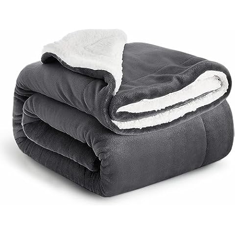IR Imperial Rooms Reversible Sherpa Fleece Blanket Cover