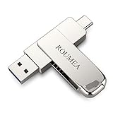 ROUMEA USB Type C Flash Drive Dual USB 3.2 Thumb Drive for Android Smartphones Tablets MacBook...