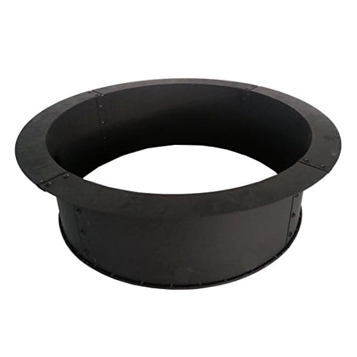 Pleasant Hearth OFW419FR Solid Steel fire Ring, Black