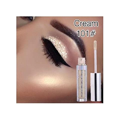 AQUAPURITY - PHOERA Magnificent Metals Waterproof Liquid Glitter & Glow Eyeshadow Palette Shimmer Long Lasting Cosmetic Metallic Eye Shadow Pigment Makeup (101 CREAM) Cover