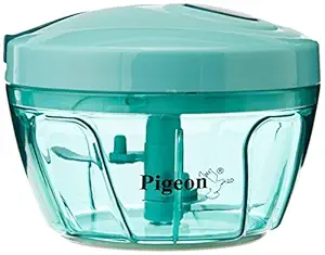 Pigeon by Stoverkraft Handy Mini Plastic Chopper with 3 Blades, Greenfor vegetable