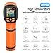 MESTEK Infrared Thermometer Temperature Gun -40℉~2912℉, High Temp Thermometer with Thermocouple Probe, Non-contact Digital Laser Thermometer Gun 50:1 Pyrometer for Industrial HVAC Forge Metal Smelting