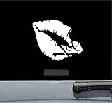 JS Artworks Lips with Skull Crossbones Vinyl Decal Sticker