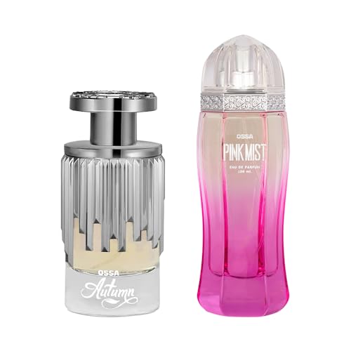 Image of Ossa Autumn Eau De Parfum 100ml Unisex Perfume With Fresh Notes and Pink Mist Eau de Parfum 100ml Perfume For Women With Fruity Notes | Long lasting EDP (Pack of 2)