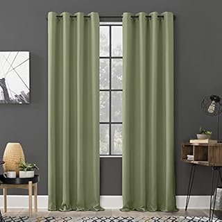 Sun Zero Soho 2-Pack Blackout Energy Efficient Grommet Curtain Panel Pair, 54" x