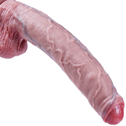 29 cm realistischer Riesendildo aus Silikon, unbeschnittener extra langer Dildo, XXL großer dicker mit Saugnapf,Anal breiter dildo, Sexspielzeug für Erwachsene für Paare von Männern und Frauen
