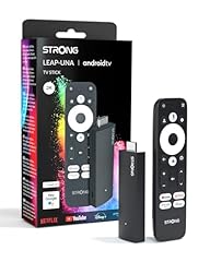 STRONG Leap-UNA Stick Streaming Android TV, Wi-Fi, Chromecast Integrato, TV Box Android 11, Assistente Google, HDR10+, Dolby Audio & Dolby Vision, Google Play, Netflix, YouTube