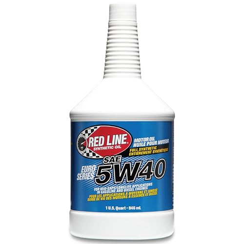 Red Line 12404 SAE 5W40 Fully Synthetic Euro-Series Motor Oil - 1 Quart (12 Pack)