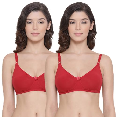 Image of Lyra Women's Moulded Encircled Bra(513) Pack of 2 White & Black,30B