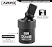 ARES 70073-3-Piece Impact Universal Joint Set - 1/4-Inch, 3/8-Inch and 1/2-Inch Drive Chrome Moly U Joint Sockets Access Hard to Reach Fasteners