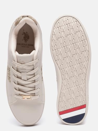 Image of U.S. Polo ASSN. Kate 3.0 Off White Sneakers Shoes with Premium Upper