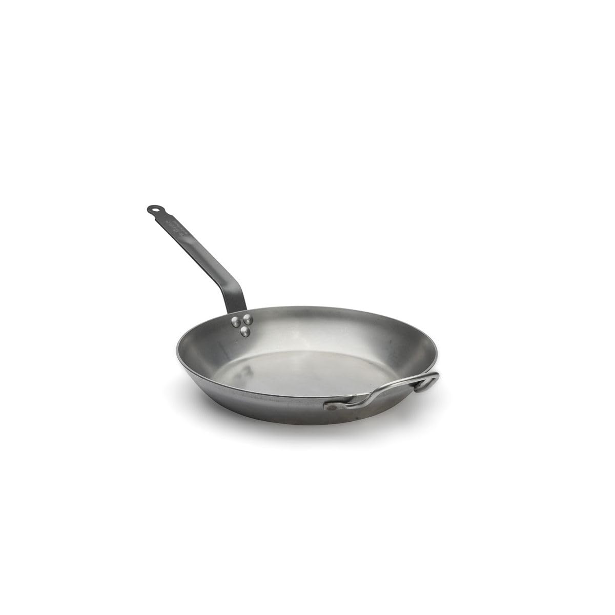 De Buyer 5110.32 Carbone Plus Heavy Quality Steel Round Lyonnaise Frying Pan, 32 cm Diameter