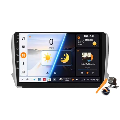Cartablet Android 15.0 para Peugeot 2008, ideal para tus rutas y música favoritas
