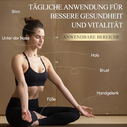 Ätherischen Ölen Roll On Geschenkset 8x10ml, Natürliche Aromatherapie Öle, Lavendel, Teebaum, Bergamotte, Weihrauch, Hilft beim Einschlafen, Stress, Geschenk für Frauen Männer