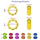 RAXLUPO 12 Stück Zappelspielzeuge für Kinder Anti Stress Autismus Spielzeug Sensory Fidget Ringe Spielzeug für Kinder mit Autismus Anxiety Stressringe für Leiser Anti Stress Fidget Ring