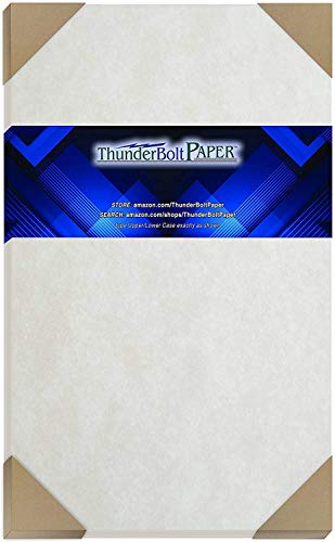 100 Light Gray Parchment 60# Text (=24# Bond) Paper Sheets - 8.5 X