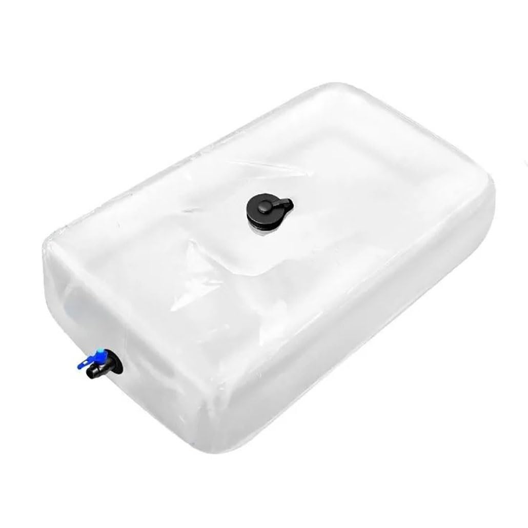 Contenedores portátiles Transparentes for Almacenamiento de Agua de 31, 63 y 100 galones, Bolsa de Agua de Emergencia Plegable