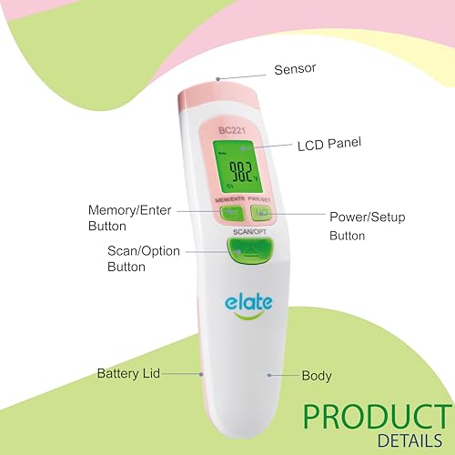 Elate BC221 No Touch Forehead Thermometer thumb #3