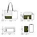 Women Fashion Handbags Wallet Tote Bag Shoulder Bag Top Handle Satchel Purse Set 4pcs