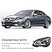 TUSDAR Halogen Headlight Assembly Replacement for 2014 2015 2016 Mercedes-Benz E-Class W212 Headlamp W/O Cornering Light Driver and Passenger Side LH+RH