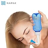 Nasendusche Set NARSA® + Nasenspülsalz 30x Beutel + Dosierlöffel + 3 Aufsätze Er - 4