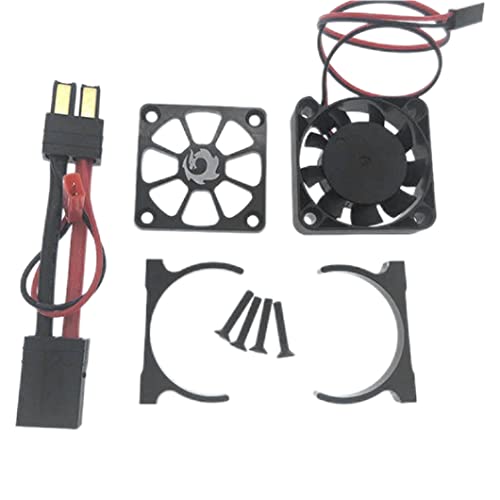 RADIATEUR DE MOTEUR DE CAR RC 1/10 Échelle du moteur RC Ventilateur de refroidissement du moteur compatible avec Traxxas TRX-4 TRX-6 G63 Black RC Car Motor Refracte - Image 3