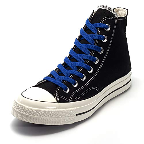 Image of Shoemate Flat Solid Color 5 /16 inch Shoe Laces for Sneakers and Athletic Shoes with 4 Shoelaces Aglets