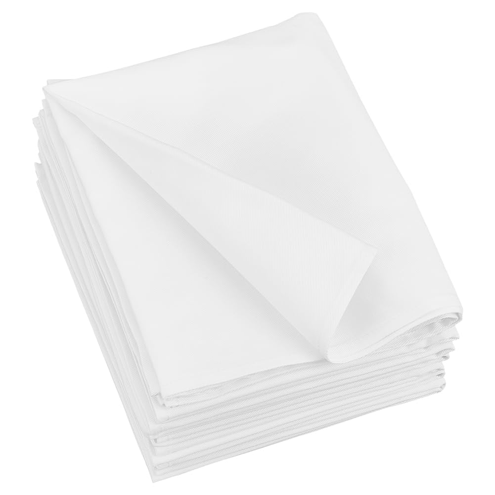 WEBEEDY - Tela de prensado para planchar (8 unidades, 40 x 60 cm, tejido de planchado de algodón, para proteger la ropa de tela de protección de hierro blanco, para planchar, herramienta de prensa
