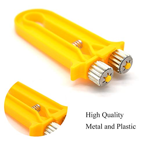 Xiuyer 3 Stück Bienenzucht Drahtspanner Kabelspanner Crimper Crimpzange Hive Rahmenwerkzeug mit Metallräder und… – Bild 4