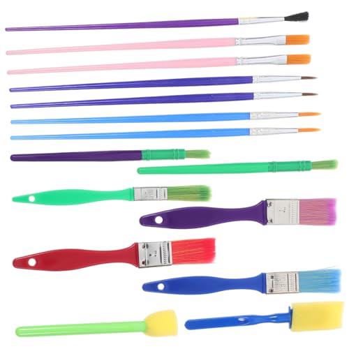 Tofficu 1 Juego Conjunto De Pinceles De Pintura Óleo Lápices De Acuarela Pegatina Aerógrafo Marcadores De Pintura Acuarela Profesional Bolígrafos Paleta Lapices El Plastico 15 Piezas