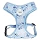 Stitch Hundegeschirr, bequem und verstellbar, ideal für Spaziergänge und Training, Robustes und atmungsaktives Material (Light Blue, XS-S)