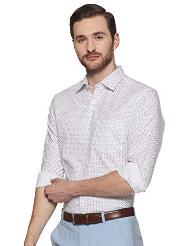 Image of Diverse Men's Cotton Printed Full Sleeve Regular Formal Shirt