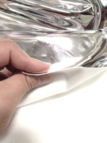 Premium Mirror Reflective Vinyl Fabric for DIY Upholstery - DuroLast™ Chrome Finish by the Yard 5 Premium Mirror Reflective Vinyl Fabric for DIY Upholstery - DuroLast™ Chrome Finish by the Yard - Image 4