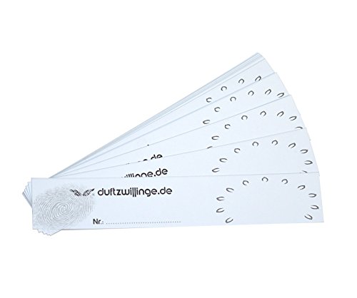 100x Duftstreifen Riechstreifen Teststreifen Papierstreifen zum Düfte testen für Parfüm ätherisches Öl (100 Stück) thumbnail