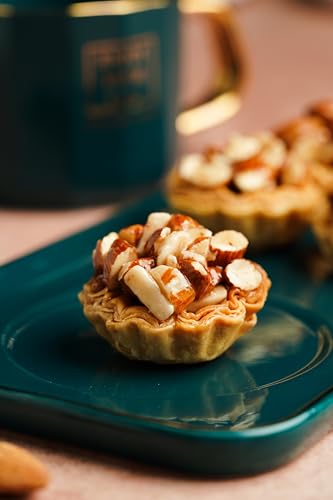 Image of Bharat Baklava Almond Tart - Rich Ghee & Honey-Infused Dough with Almond Topping | Handmade Sweet | Premium Gift Box | 250g